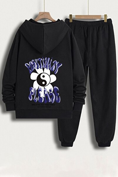 uyguntarz Σετ φόρμας Unisex Positivity Printed