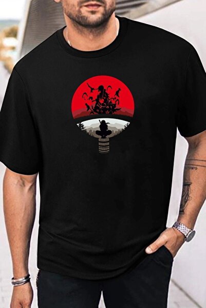 uyguntarz Unisex Itachi Uchiha Printed T-shirt