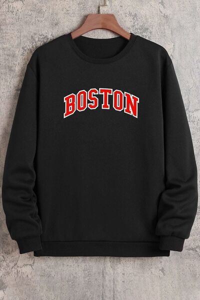 uyguntarz Unisex mikina Boston Crewneck