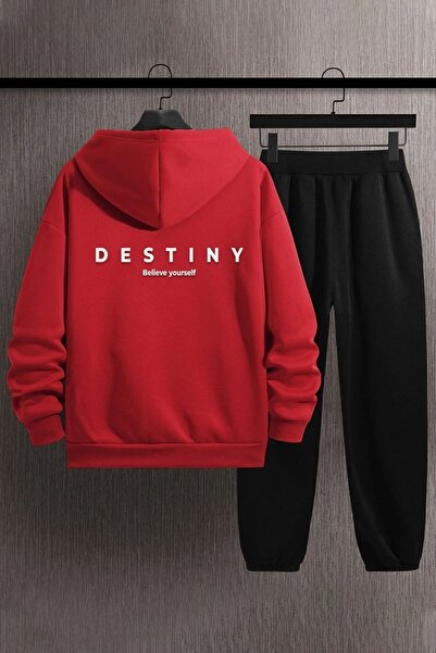 uyguntarz Unisex Destiny Printed Tracksuit Set