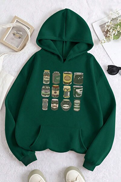 uyguntarz Pickles Printed Oversize Sweatshirt