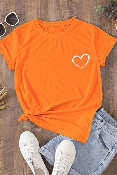 uyguntarz Unisex Hearts Baskılı Tasarım Tshirt