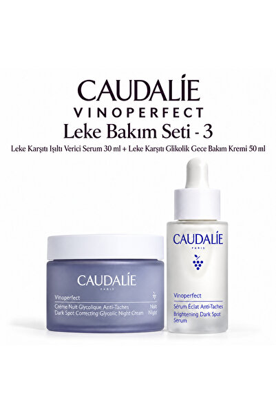 Caudalie Vinoperfect Leke Bakım Seti -3 | GECE KREMİ & SERUM Orijinal Boy