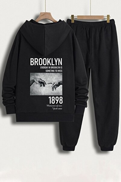 uyguntarz Unisex 1898 Brooklyn Printed Tracksuit Set