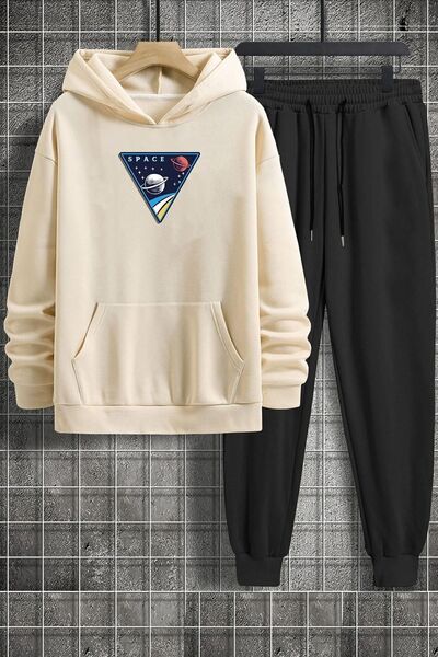 uyguntarz Unisex Space Printed Tracksuit Set