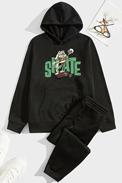 uyguntarz Σετ φόρμας Unisex All Day Rabbit Printed
