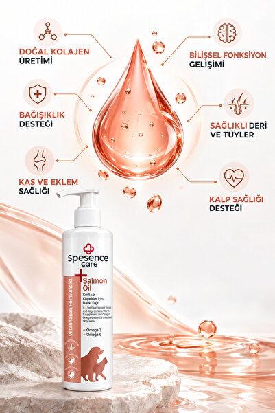 Spesence Care Kedi Ve Köpekler için Somon Yağı %100 doğal 250ml