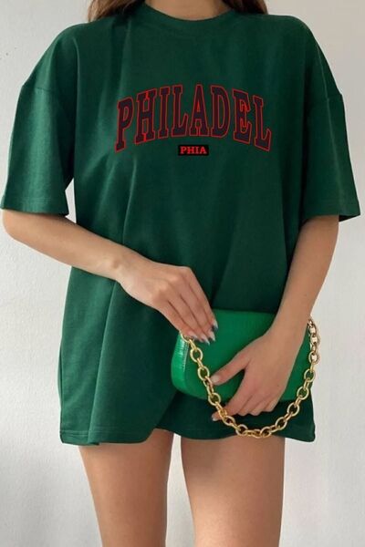 uyguntarz Unisex Philadelphia Printed T-shirt