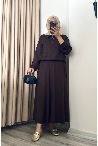 MERİÇ BOUTİQUE Seasonal Soft Fabric Skirt Suit
