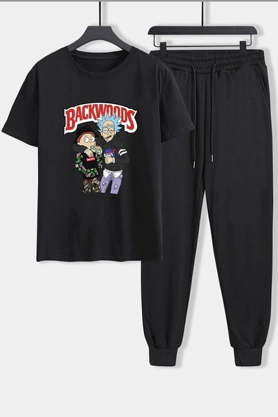 uyguntarz Σετ φόρμας 2 τεμαχίων Unisex Backwoods Printed