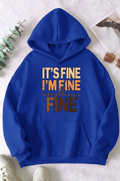 uyguntarz Unisex Oversize Fine Printed Sweatshirt