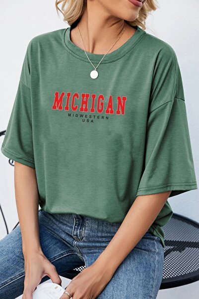 uyguntarz Unisex Michigan Printed T-shirt