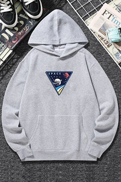 uyguntarz Unisex Space Printed Sweatshirt