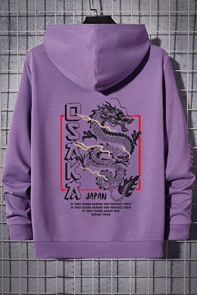 uyguntarz Unisex Osaka Printed Hooded Sweatshirt