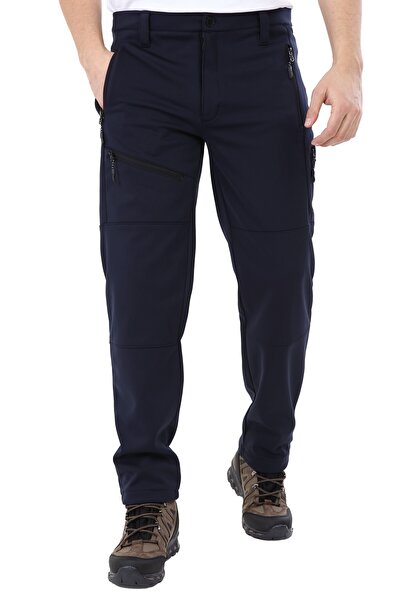 GHASSY CO Men's Tactical Outdoor Waterproof Navy Blue Softshell Trousers with...