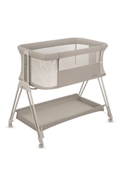 Lionelo Pătuț pentru copii Luna Co-Sleeper, 2 în 1, reglabil, bej