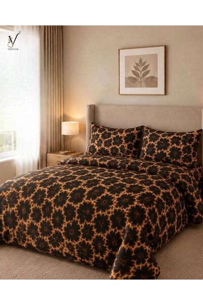 View star 4 Piece Microfiber Bedding Set, 1 Printed Duvet Cover, 1 Fitted Sheet & 2 Pillow Covers