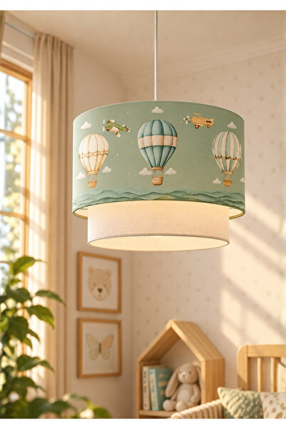 HOMİNG Homing Balonlu Çocuk Odası Sarkıt Pastel Yeşil 241830