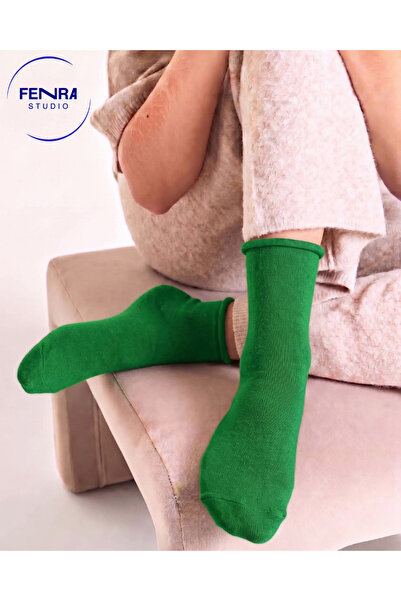 FENRA STUDIO Curlable Rubber-Free Socks with Full Towel Inside, Soft Thermal ...