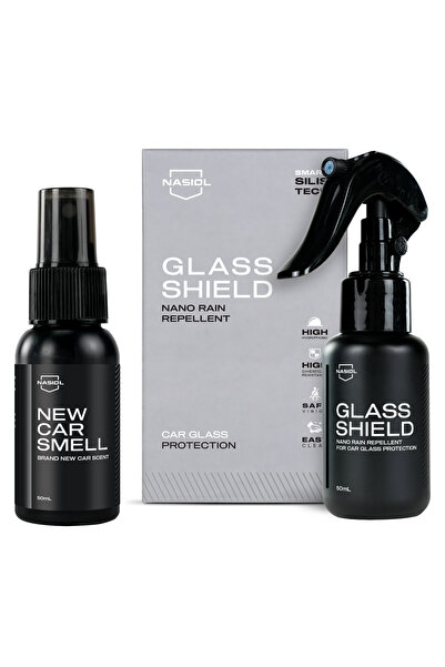 Nasiol -SET 2-Glasshield Nano Yağmur Kaydırıcı ve New Car Smell Araç Kokusu 2...