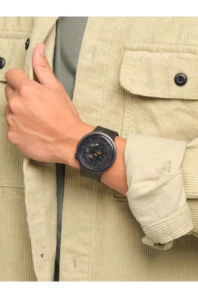 Swatch Big Bold Ceramic C-black Unisex Kol Saati Sb03b100
