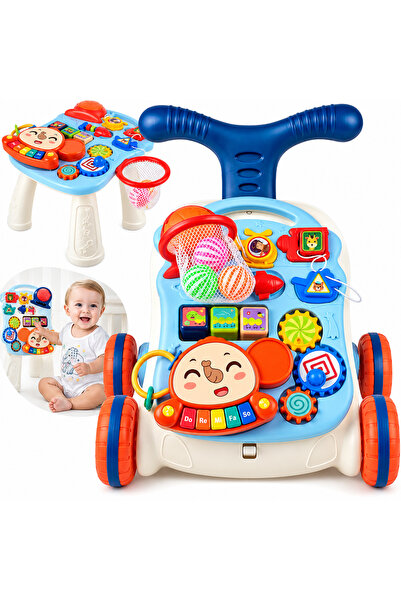 SOLTOY Antemergator si centru interactiv, masuta interactiva detasabila, pano...