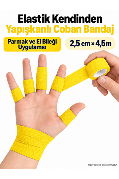 Octacare Elastic Self-Adhesive Coban Bandage Adhesive Coban 2.5 cm X 4.5 Mete...