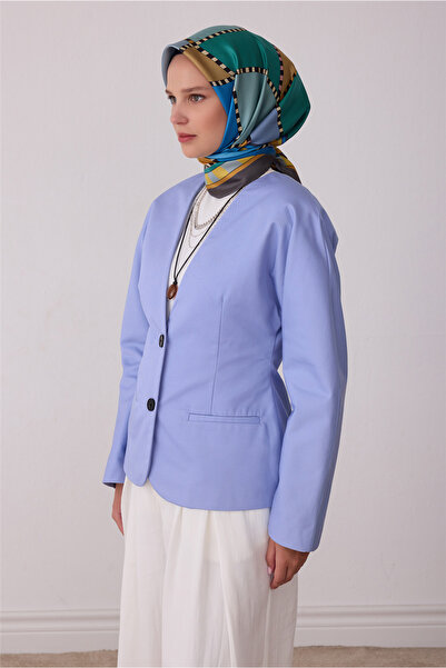 Belli Yeşil Geometrik Desen %100 Twill İpek Eşarp 4419-81