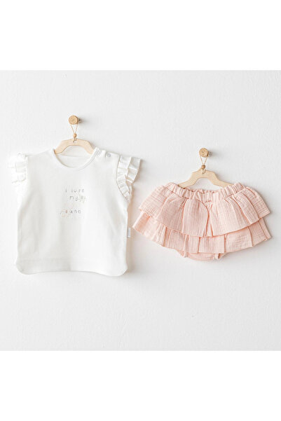andywawa Ac25522 Love Family 2-Piece Set Salmon