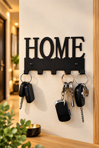 VENON Black Metal Keyring Heartless Home Hanger | |   Modern Wall Decor with ...