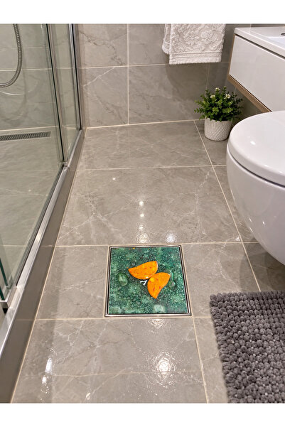 şen tek hediyelik Cam Banyo Gider Kapağı