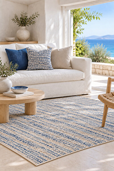 Fuly Consept Home Design FULY CONSEPT CoastWeave Aegean Blue Kaymaz Taban Saç...