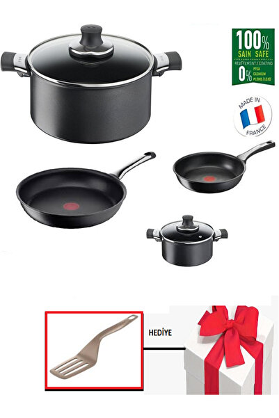 TEFAL Titanyum 6x Excellence Indüksiyon Tabanlı Set 7 Parça