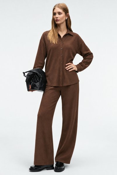 şuranur Wrap-Around Shirt Collar Buttoned Bottom Top Suit Suitable for Hijab ...