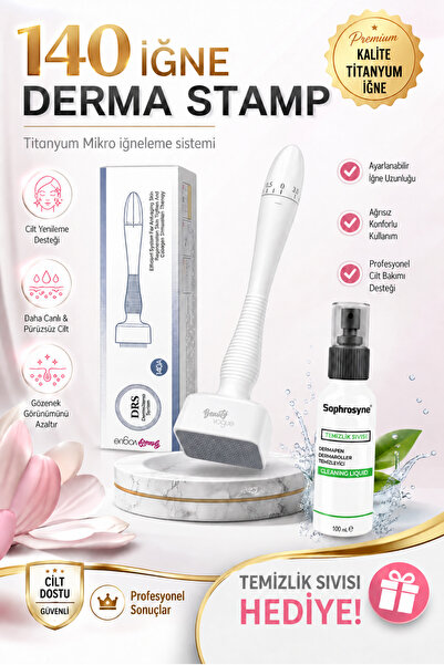 Beauty Vogue BioNeedle 140 iğneli Ayarlanabilir Dermastamp Mikro iğneleme Cih...
