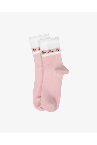 Bolero Women's Premium Seamless Bamboo Socks Konç Çember Pink