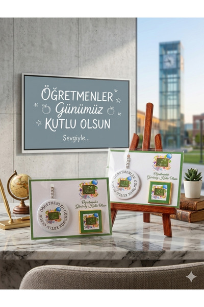 ORGANİZASYON HEDİYEM 10 قطع 24 نوفمبر هدية عيد المعلم حلقة مفاتيح كبيرة الحجم...