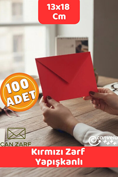 İstisna 100 Adet 13*18 Kırmızı Davetiye Lüks Tebrik Kartı Mektup Mühür Cüzdan...