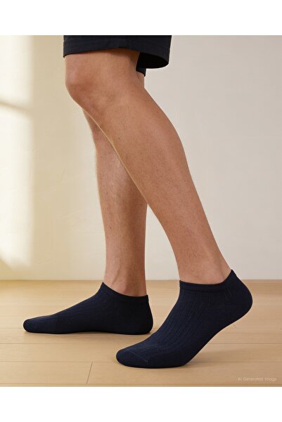 Bolero Men's Modal Summer Booties Socks Navy Blue