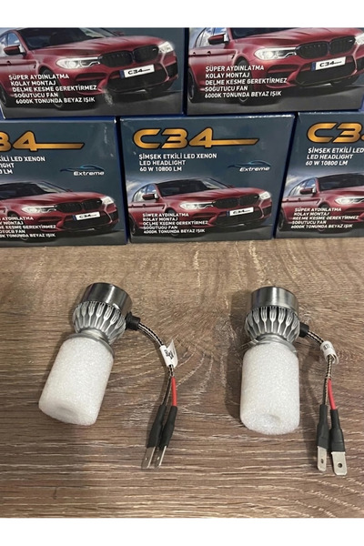 APEXİ Tofaş H3 Beyaz Led Xenon Sis Farı Ampulu Güçlü Işık Şimşek Etkili Uyumlu