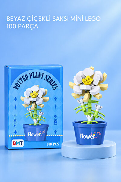 BMT TOYS Dekoratif Saksı Çiçeği 3D Yapı Oyuncağı – 100 Parça
