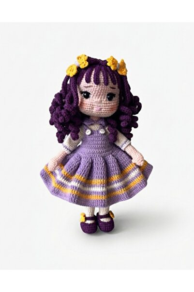 MİNOHOUSE Amigurumi Lavanta Hale Bebek Organik Oyuncak