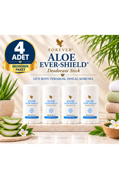 Forever Aloe Ever Shield Koltukaltı Roll On -4 Adet 92,1 gr