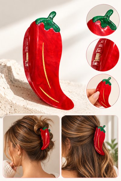 NazLand Red Chili Pepper Figured Hairpin – Fun Bone Hairpin