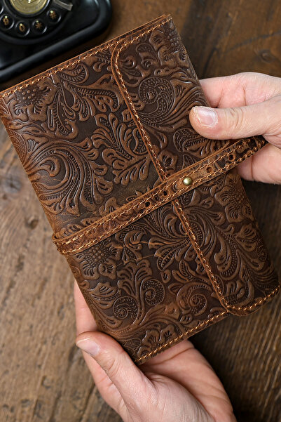 Wild West Crafted Kitap&Ajanda kılıfı hakiki deri şık ve pratik tasarım.Doğum...