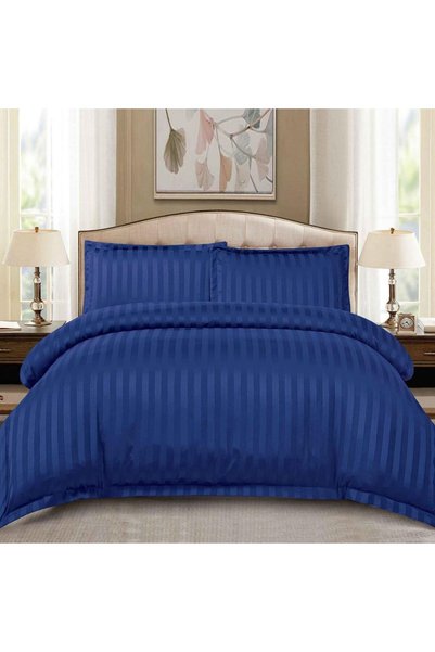 damasc Spring Double Bed Linen, 4 Pieces, Premium, with Fitted Sheet, 2 Perso...