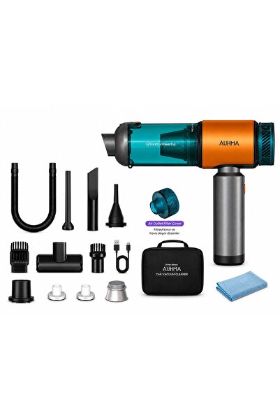 auhma AHV-27 22.000Pa Kablosuz Araç İçi El Süpürgesi 220W Güçlü Motor 9.000mA...