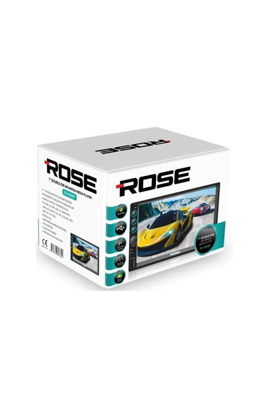 Rose DC-6350BT Android, USB,Kablolu CarPlay 7 Double-Din Teyp