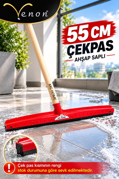 VENON 1 Set ⭐   Madi̇ ⭐ Yer Çekpas Pull Pull 55 cm ⭐   Wooden Handle Floor Wi...