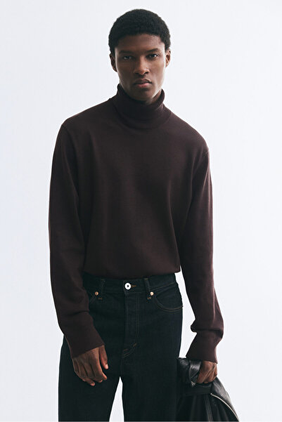 H&M İnce Triko Balıkçı Yaka Kazak Regular Fit